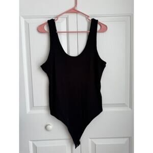 American Eagle black ribbed bodysuit size XL